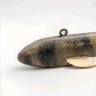 Vtg Fish Decoy Folk Art Lure Brown Gray Shades Spearing Carving Barn Find Read