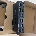 Dual Monitor Kvm Switch 2 Monitors 2 Computers   Cables 4k 120hz Usb 3 0