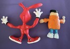 Vtg 1986 Dominos Pizza Noid   1991 Fred Flintstone Bendable Action Figures