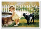 Lovely Children-flowers Of Life Pretty Girl Kids   Kid Art New Modern Postcard
