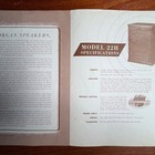 Vintage Leslie Organ Speakers For The Hammond Organ Informational Brochure