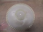 Vintage Glass Light Lamp Shade Art Deco Ceiling Round 3 Hole Hanging