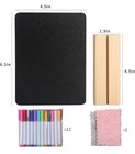 Mini Chalkboard Signs  6 Pack 5 X 7 Inch Tabletop Chalk Board Sign Board With St