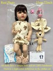 22inch Full Vinyl Reborn Baby Girl Doll Lifelike Newborn Princess Bath Toy Gift