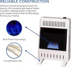 Procom Ventless Propane Blue Flame Heater  10 000 Btu  T-stat  Wall base Mount