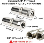 2-pack Heavy Duty Angle Grinder To Die Grinder Adapter With Collet Chucks