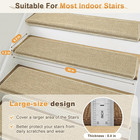 14x Bullnose Carpet Stair Treads - Non-slip For Steps 9 5 X 35  - Beige