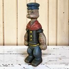 Popeye The Sailor Man Cast Iron Coin Bank     9  Tall