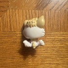 Littlest Pet Shop Lps Tan   White Dog Figure Blue Eyes 2008