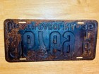 Vintage 1935 North Carolina License Plate Tag Original   367-69 Bt
