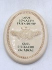 Vintage Claddagh Irish Ceramic Wall Plaque Love Loyalty Friendship Gaelic Celtic
