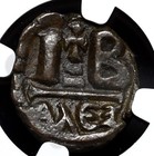 Heraclius  With Heraclius Constantine  610-641     12 Nummi  Alexandria  Ngc Ch F