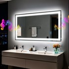 Luvodi Led Lighted Bathroom Mirror Vanity Touch Sensor Bluetooth Anti-fog Ip65