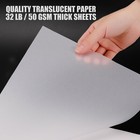 Translucent Vellum Paper  Bachmore 8 5x11 Inches Tracing Pad  75 Sheets 