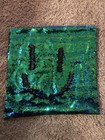 16  Turquoise Pillow Reversible Sequin Glitter Sofa Cushion Cover Touch Kids