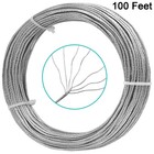 Picture Hanging Wire 100-feet Braided Heavy For Photo Silver 