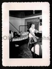 Bedroom Blurry Running Lady Underwear Legs Girlfriend Bed Old vintage Photo-aa37