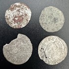 Set Of 4 Medieval Silver Coins - 1500s- 1600s - Silver Must See    W021