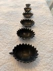 Original Walter Bosse Hedgehog Stacking Ashtray Set     Austria 1950s     Signed