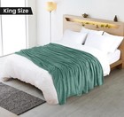Celadon Fleece Blanket King Size Lightweight Fuzzy Soft Anti-static Microfibe   
