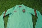 Portugal Team 2020-2021 Football Zip Sweatshirt Training Nike Original Young M