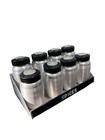 Vintage Atomic Kromex Spice Shaker Set Spun Aluminum 8-piece Set W hangable Rack