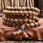 Sandalwood 108 8mm Wood Buddhist Prayer Bead Mala Japmala Necklace Bracelet