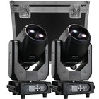 10r 280w Beam Moving Head Lighting 2 Prism Stage Lights For Party Bar Dj W case