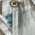 Tommy Bahama Women s Palmbray Tapered Linen Pant White Size L  new 