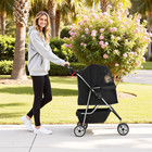   3-wheel Pet Stroller   Dog And Cat Stroller   Breathable Mesh   Lightweight Tr