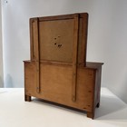 Vintage Mini Wood Dresser Vanity Jewelry Box 11x5x12-1 8 W  Extra Spare Mirror 