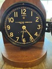     Chelsea Wwii Ship Clock With Custom Stand And Key Serial 389913  Works Great 