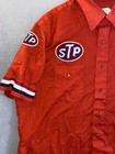 Vtg 80s Stp Racing Indy 500 Nascar Pit Crew Shirt - Wrangle Red Pearl Button Usa