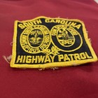 Vintage Black   Yellow South Carolina Highway Patrol Embroidered Patch 