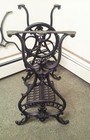Vtg Antique American Treadle Sewing Machine Ornate Cast Iron Base Frame Stand