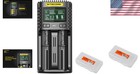 Dual-slot Usb Fast Charger For Li-ion Ni-mh Ni-cd 18650 14500 Batteries Organ   