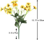 Sunflowers Artificial Flowers Fake Fall Faux Silk 4 Pcs 