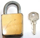 Rare Vintage Corbin Padlock Lock With Key