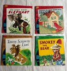 Lot Of 9 Read-along Book And Records Set  Disney  Peter Pan  Flintstones  Smokey