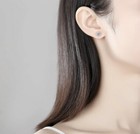 3pk Solid Sterling Silver Round Halo Cubic Zirconia Studs Earrings Set Womens 