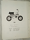 1969-74 Honda Z50a K0-k4   Hard Tail Z 50 Mini Trail Bike Parts List Manual Oem