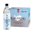Pure Icelandic Glacial Water  1l Bottles - Pack Of 12  Refreshing Natural Hydrat