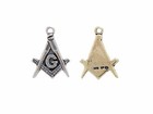 Masonic Charm   Masonic Symbol Charm Sterling Silver   Masonic Jewelry   Freemas