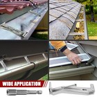 50-pack Hidden Gutter Hangers 5 Inch K Style - Gutter Brackets And Screws Hea   