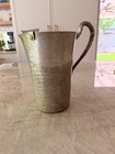 Vintage Hand Forged Everlast Metal Hammered Aluminum Pitcher 9  Tall   983