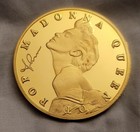 Madonna Gold Coin Pop Star Signed Britney Kissing Queen Of Pop Sexy Blonde Music