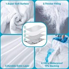 Mini Crib Mattress Protector Waterproof Soft Cover 3   10in Deep Pocket White