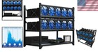Aluminum 12 Gpu Mining Rig Case - Efficient Crypto Enclosure