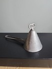 Vintage Antique Conical Steel Ice Cream Scoop Dipper W  Turn Key Release