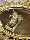 Vintage Solid Brass Unicorn Memo Or Paper Clip